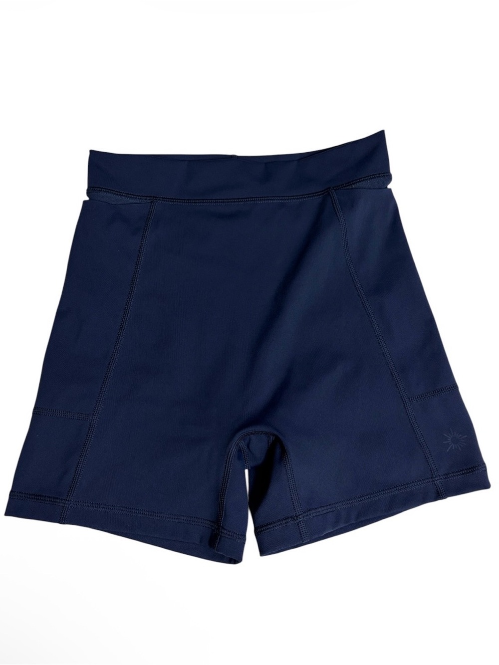 Aerie Offline goals navy blue hi rise side pockets bike shorts size S
